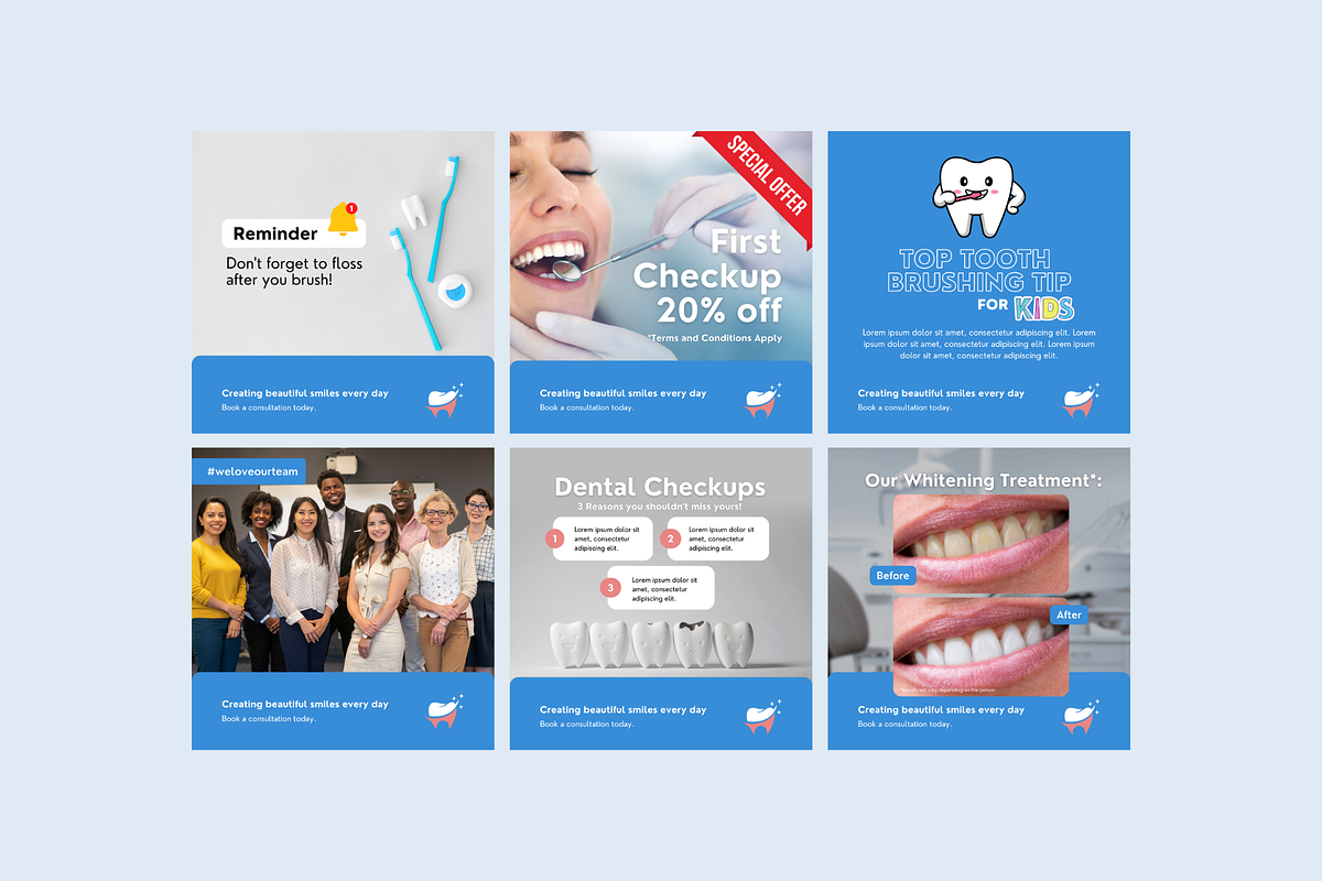 Dentist Social Media, a Social Media Template by Sincerely Media (Photo 7 of 9)