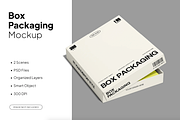 Cardboard Mailer Box Mockup, a Packaging Mockup by graphicsauce (Thumbnail 1 of 4)