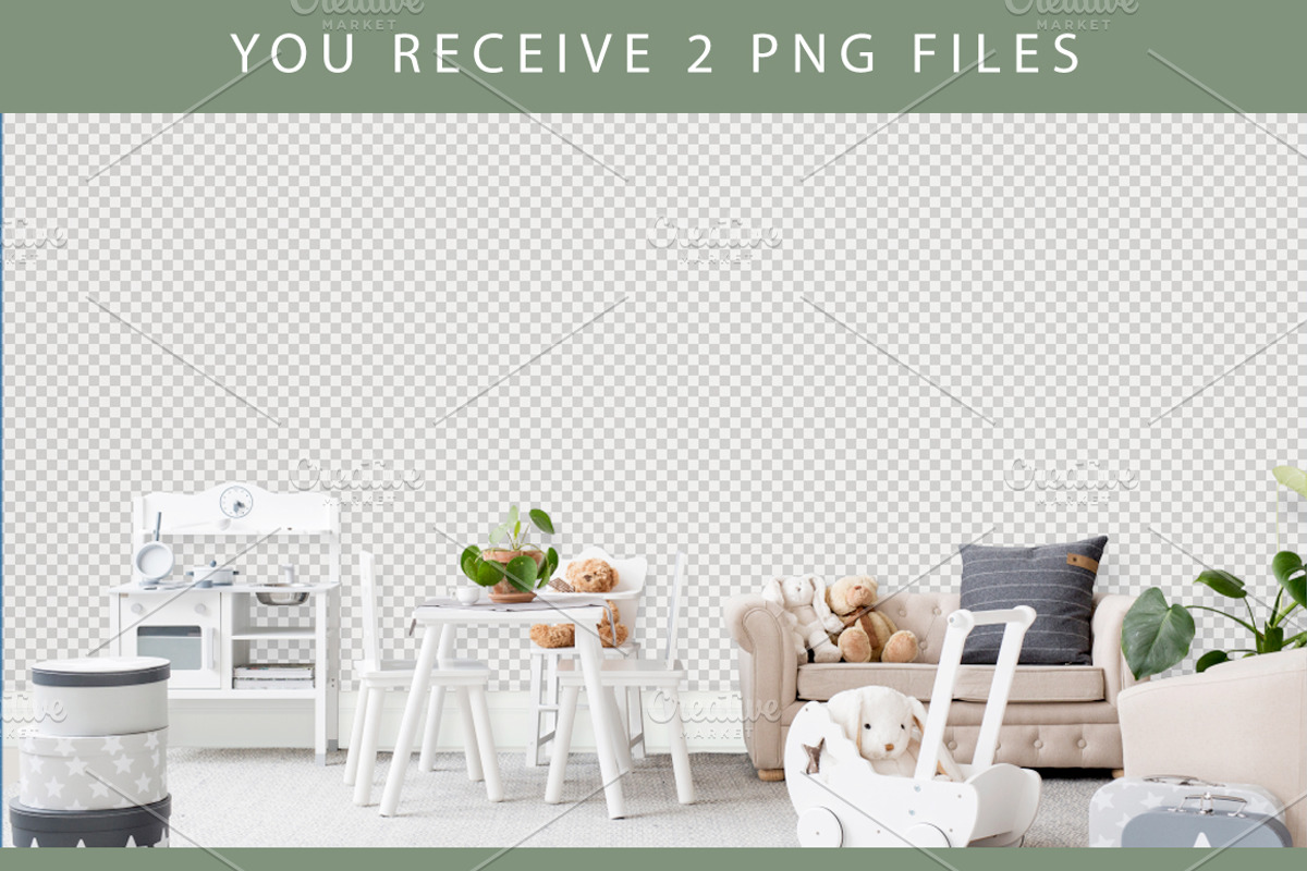 Kids Room Wall/Frame Mock Up 22, a Print Template by Whimsicality (Photo 4 of 6)