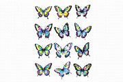 Watercolor Butterflies Clipart, an Illustration by Libby Wishes (Thumbnail 3 of 5)