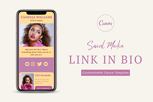 Instagram Link In Bio Website Canva, a Landing Page Template by The Chaos Project