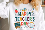 Happy Teacher's Day PNG, a Seasonal Illustration by Canvas Craft (Thumbnail 2 of 5)