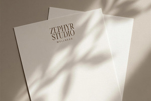 Modern Letterhead Set | Zephyr, a Branding & Logo Template by Adam and Grace