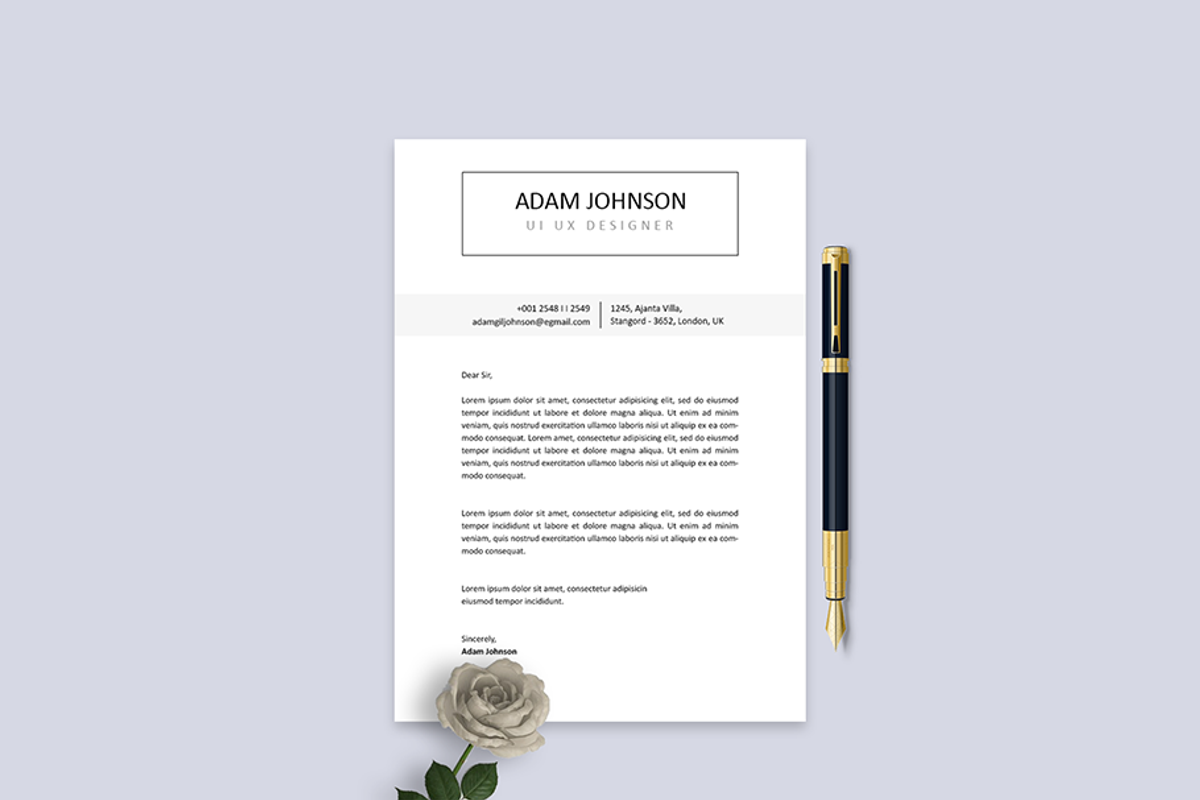 Clean Resume Template, a Resume Template by AdminUIUX (Photo 3 of 4)