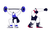 Competitive Sport Players Pack, an Illustration by Lucky Shop (Thumbnail 7 of 12)