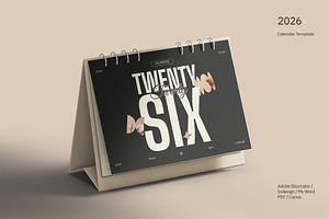 2026 Calendar Template - Vebee, a Stationery Template by fakhroo