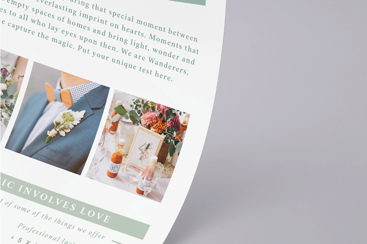 WANDERERS Wedding Flyer Price List, a Flyer Template by 46&2 Collective (Photo 8 of 20)