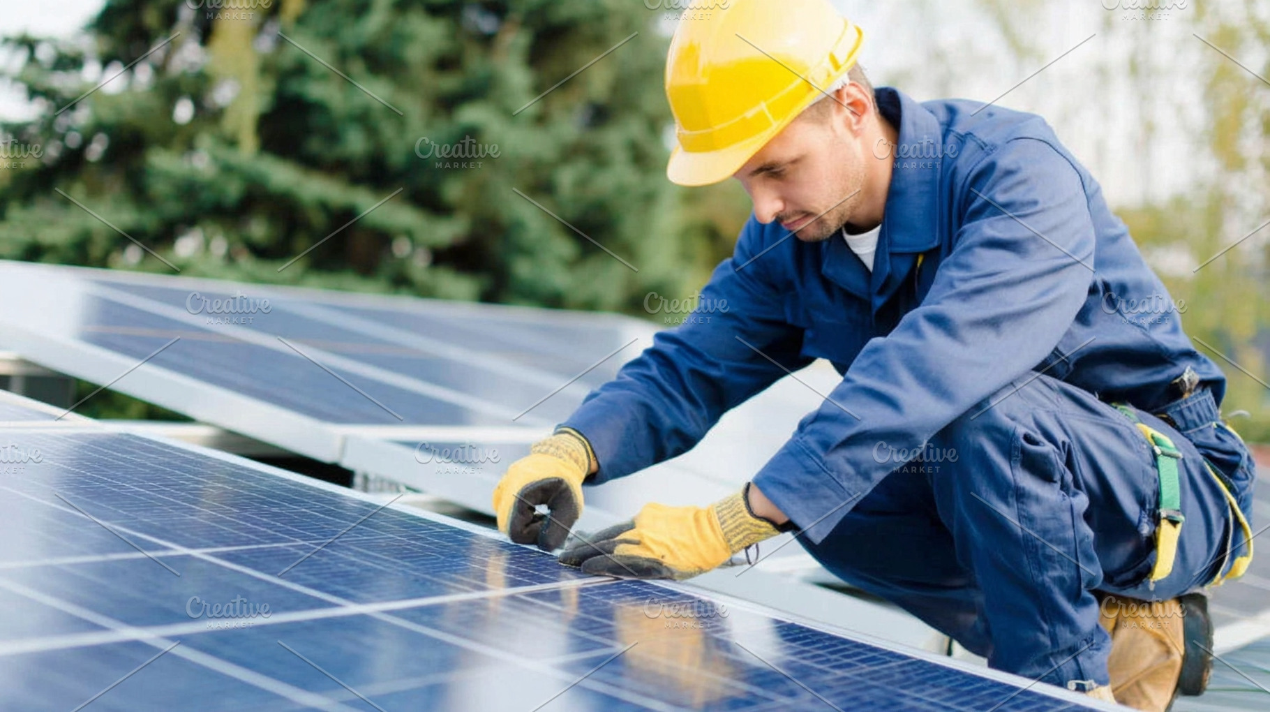 Technician in a blue uniform, an Industrial Photo by MistyDay