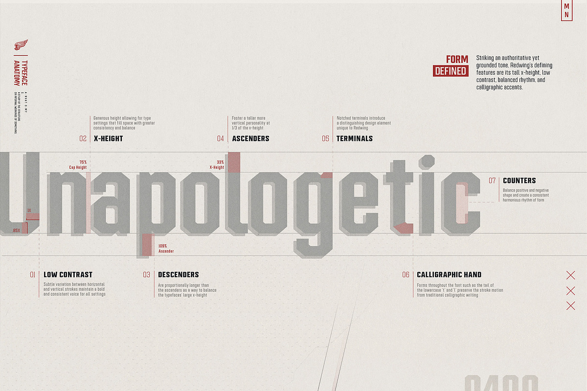 Redwing, a Sans Serif Font by Jeremy Nelson Design (Photo 6 of 19)