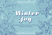 Winter Joy - Flowers & Foliages, an Illustration by clairedelune (Thumbnail 1 of 7)