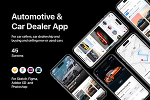 Automotive & Car Dealer App, an UI Kit Template by flr.24