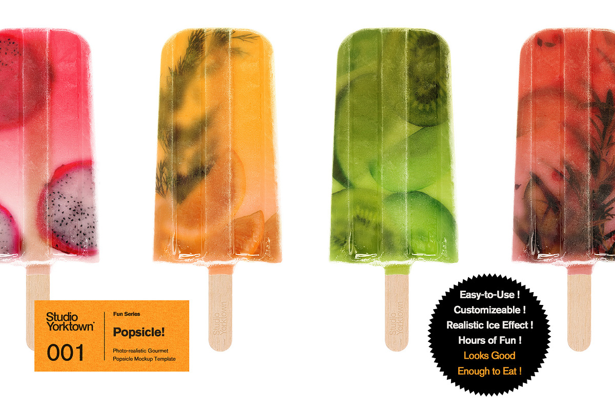 Popsicle! Ice Pop Mockup Template, a Product Mockup by Studio Yorktown (Photo 1 of 7)