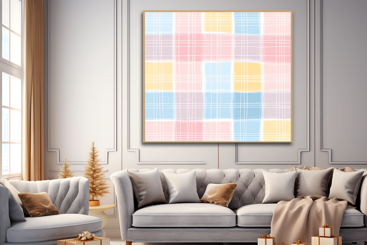 Pretty Easter Plaids Digital Paper, a Pattern Graphic by LA Design (Photo 6 of 10)