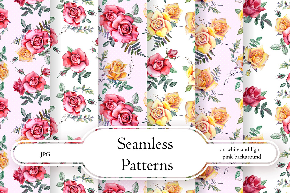 Watercolor Flowers Clipart - Roses, a Decorative Illustration by artabramova (Photo 4 of 10)