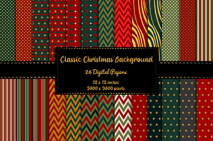 Classic Christmas Background Bundle