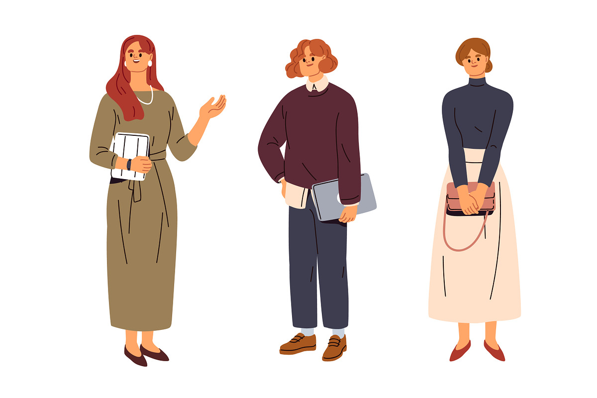 Modern diverse business women set, a Person Illustration by Good Studio (Photo 4 of 6)