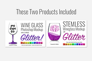 Wineglass Lovers Bundle, a Product Mockup by SarahDesign (Thumbnail 2 of 2)