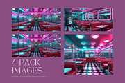 Vintage Diner Neon Interior Pack, an Architecture Photo by adenpinkstore (Thumbnail 1 of 5)