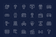 Multimedia Icon Art Set, an Outline Icon by Prosymbols (Thumbnail 7 of 7)