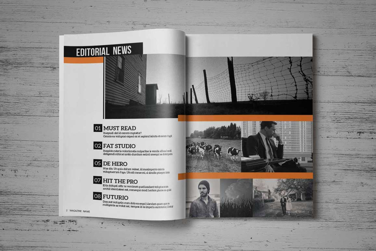 InDesign Magazine Template, a Magazine Template by Kingtown (Photo 2 of 5)