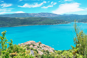 Remarkable view at the lake of Sainte-Croix-du-Verdon. France. 2, a Nature Photo by Volff