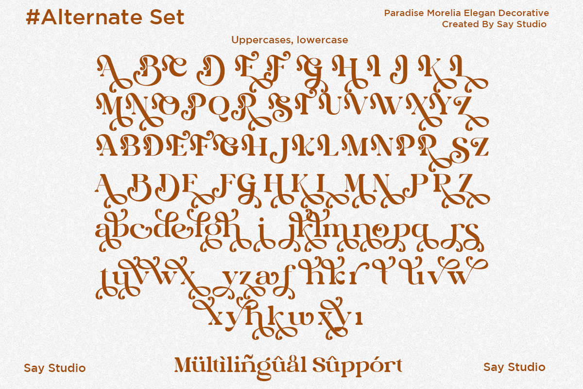 Decorative Retro - Paradise Morelia, a Serif Font by Say Studio (Photo 11 of 11)