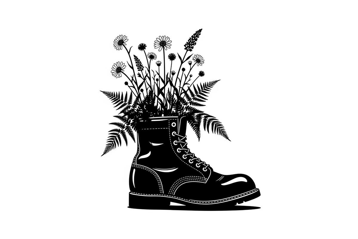 Floral Boot Silhouette Bundle, an Illustration by Gaye Art (Photo 30 of 31)