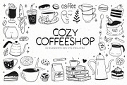 Cozy coffeeshop: tea and coffee art, a Food Illustration by harmonia_green_art (Thumbnail 1 of 8)