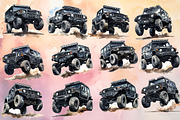 cartoon  jeep watercolor bundle, an Object Graphic by Pixxel_Studio (Thumbnail 1 of 3)