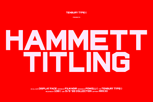 10B Hammett: Blocky Title Sans