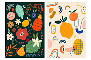 Fresh seamless patterns + posters, a Decorative Illustration by MoleskoStudio (Thumbnail 11 of 21)