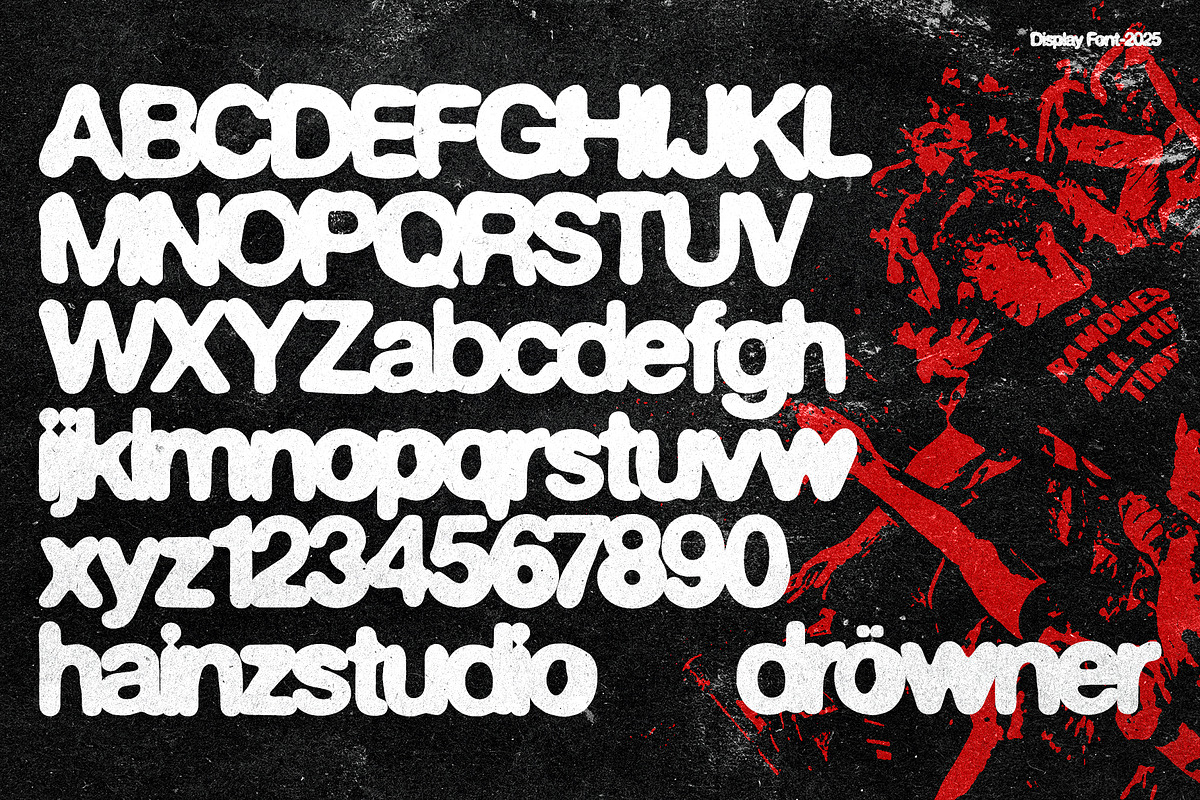 Drowner - Display Font, a Sans Serif Font by Hainz Studio (Photo 5 of 11)
