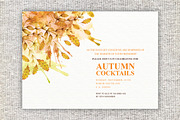 Autumn Cocktails Party Invitations, an Invitation Template by Madhabi ...