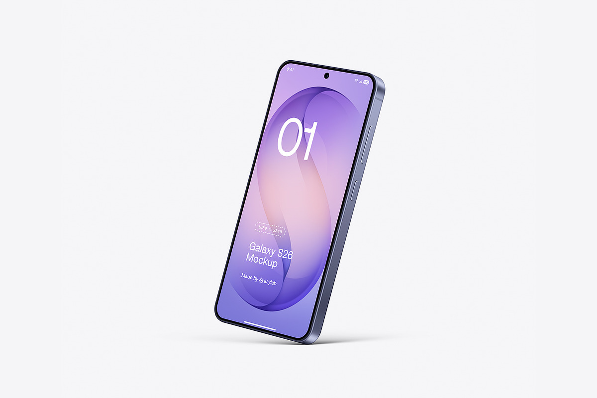 Galaxy S26 - 24 Mockups Scenes, an Android Mockup by Asylab (Photo 48 of 62)