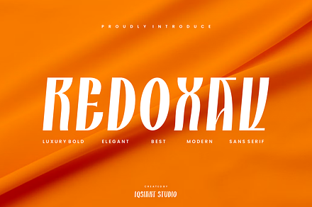 Redoxav - Luxury Bold Font, a Sans Serif Font by Iqsiart Studio