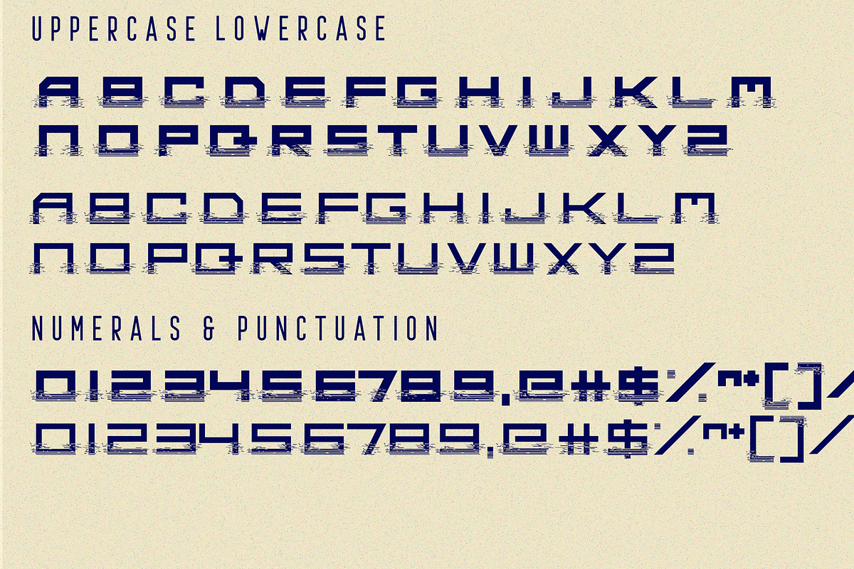 Digital Glitch Font, a Font by 177Studio (Photo 7 of 7)