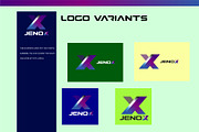 X letter logo-jenox modern logo, a Branding & Logo Template by Zsstudio (Thumbnail 2 of 2)