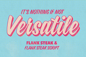 Flank Steak Font Duo