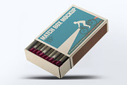 Match Box Mock-up, a Household Mockup by Se٧enStudio (Thumbnail 3 of 10)