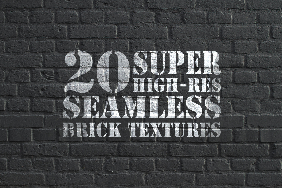20 hi-res seamless brick textures, a Texture Graphic by AmethistLab