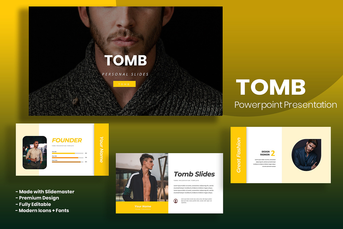 Tomb - Powerpoint Template, a Presentation Template by AQR Studio