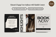 Instagram Posts Hair & Beauty Salon, a Social Media Template by HAYAG Creatives (Thumbnail 3 of 6)