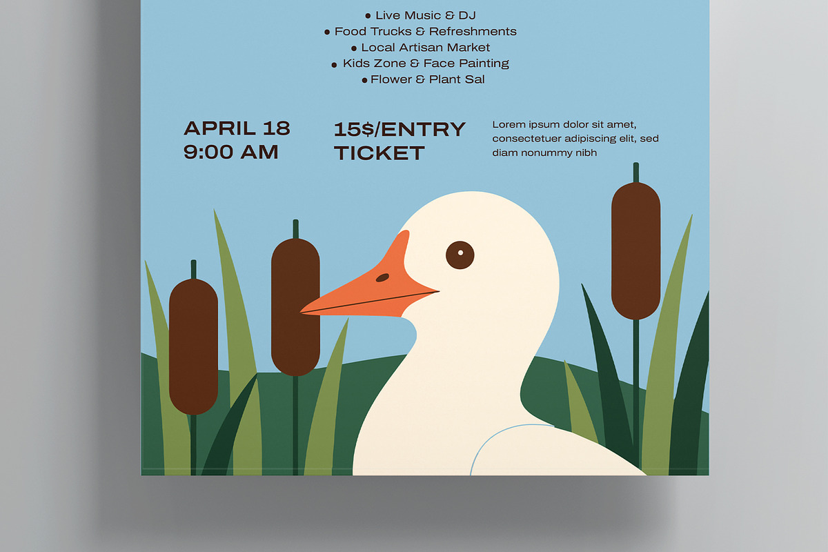 Spring Fest Flyer Template, a Flyer Template by MightyDesign (Photo 3 of 8)