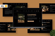 Camping - Travel Google Slide, a Presentation Template by Deepslide Studio (Thumbnail 1 of 6)