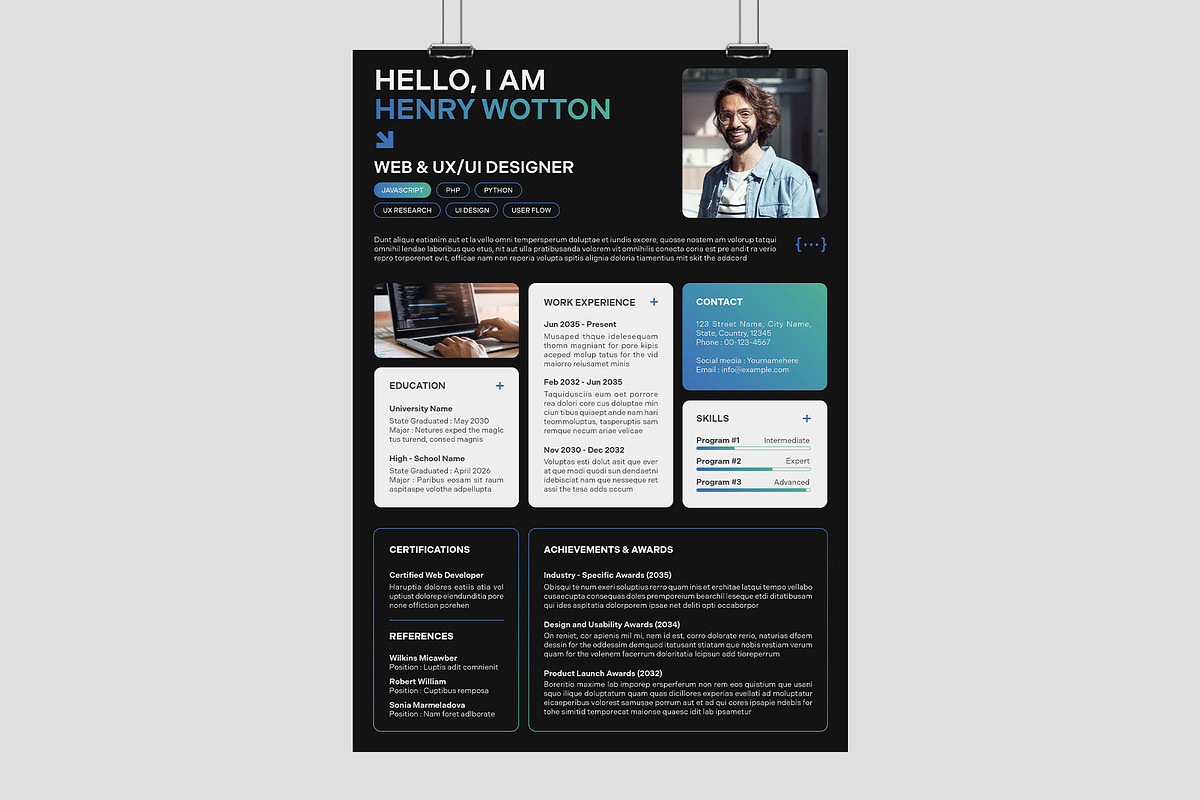 Resume Template, a Resume Template by BrandPacks (Photo 2 of 6)