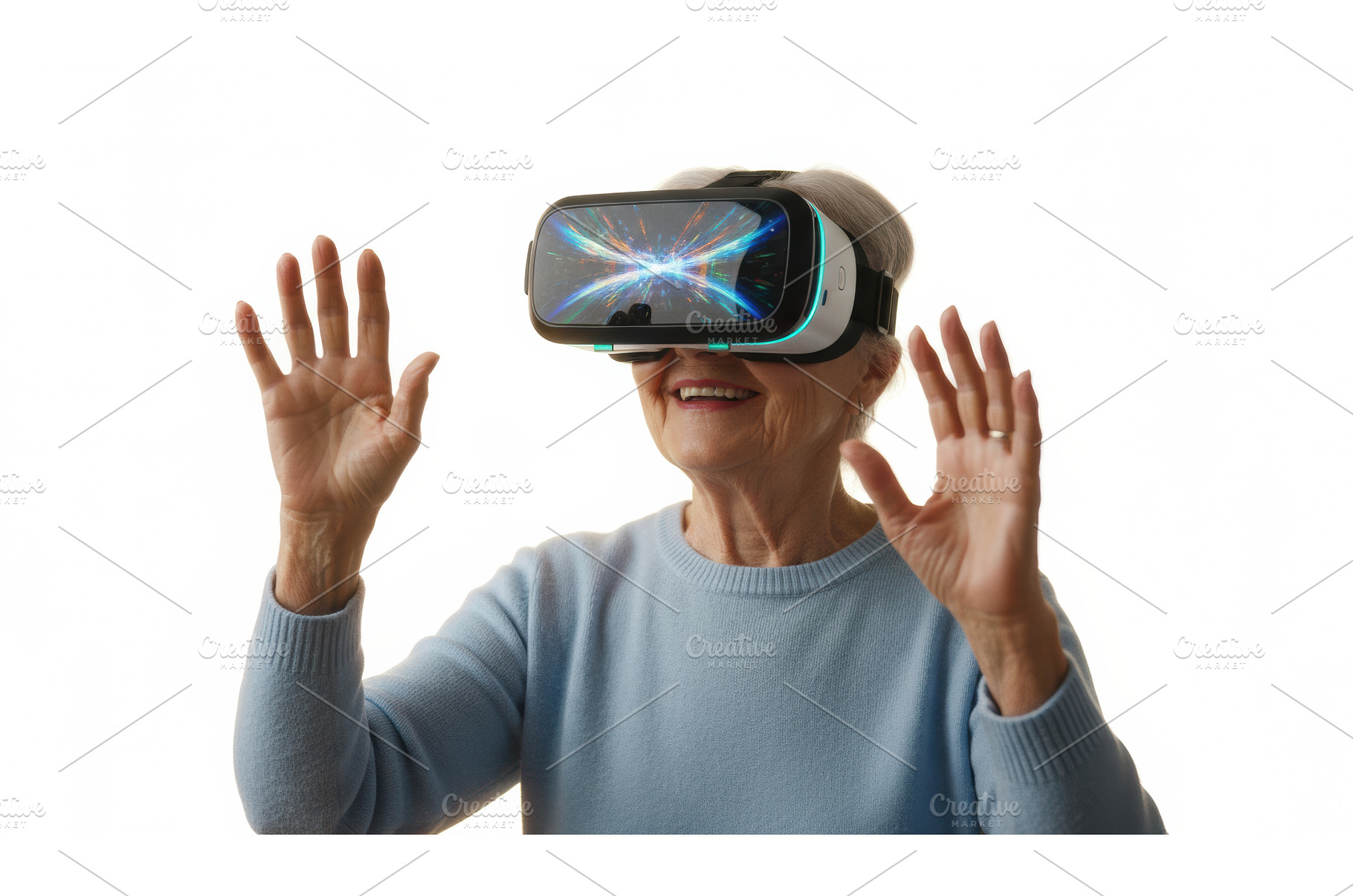 Older woman with a happy expression, a Technology Photo by Igor Tichonow