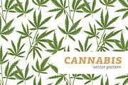 Cannabis seamless pattern, a Pattern Graphic by Good Studio (Thumbnail 1 of 5)