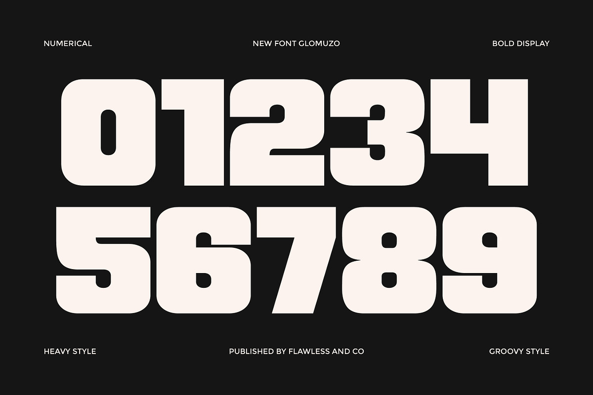Glommuzo - Bold Display Font, a Font by Flawless And Co (Photo 9 of 10)