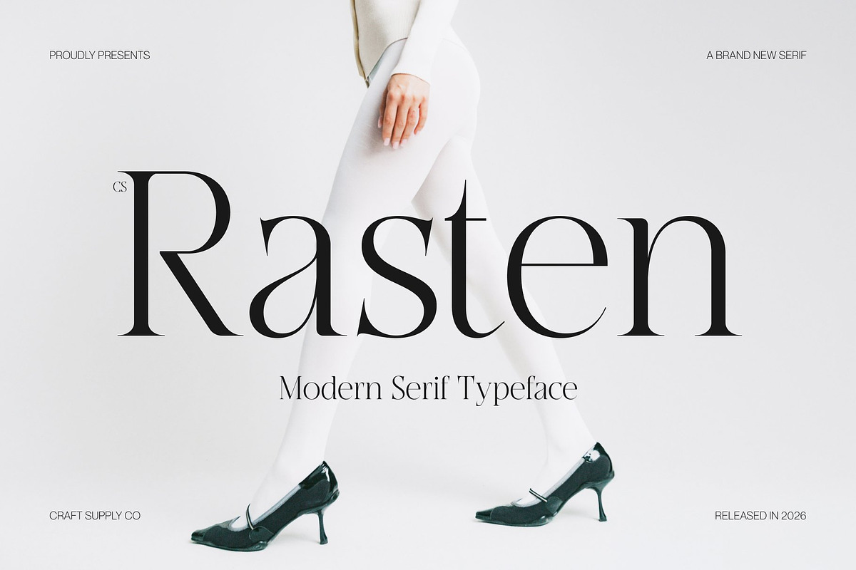 CS Rasten– Modern Serif Font, a Serif Font by Craft Supply Co. (Photo 1 of 8)