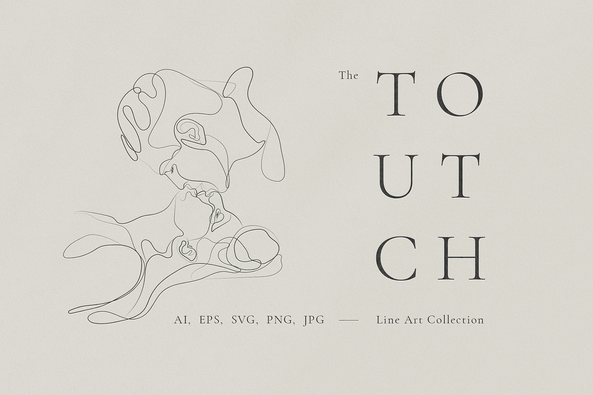 The Touch. Line Art Collection, a Person Illustration by le-genda (Photo 1 of 12)
